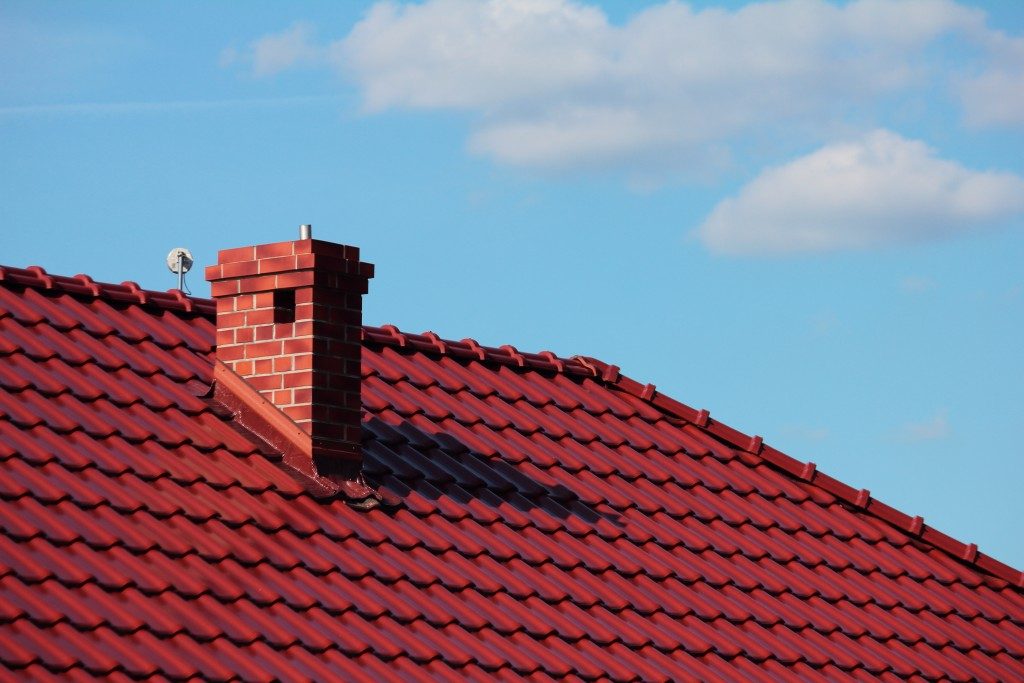 Chimney red roof