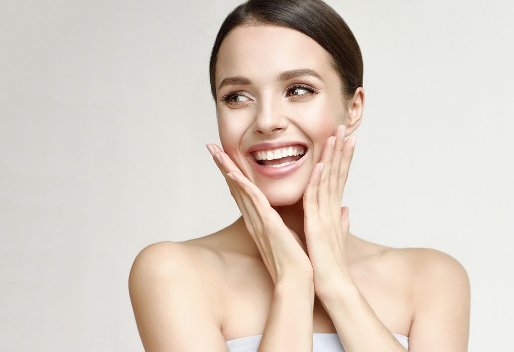 Close up woman smiling