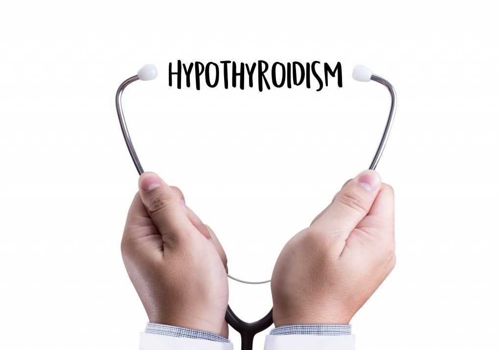 Hypothyroidism doctor hand working Professional Medical Concept
