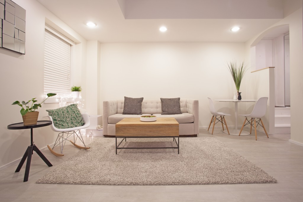 monochromatic living room