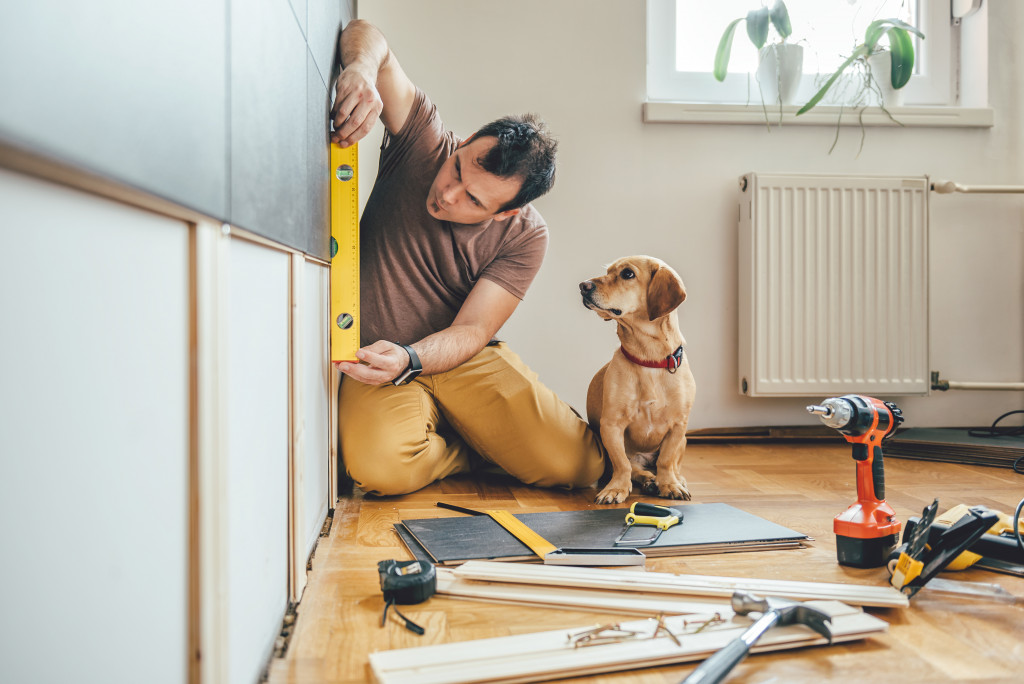 handyman doing home project